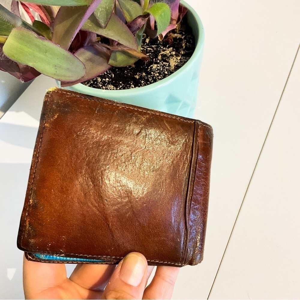 TED BAKER Leather Wallet Brown Bifold | Men’s Classic Style